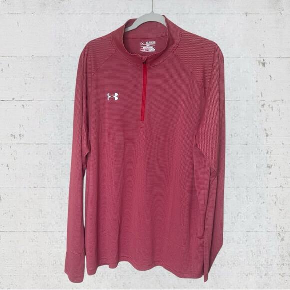 Under Armour Stripe Tech 1/4 Zip Top Size 2XL
Heatgear Performance Golf Outdoor - Picture 3 of 11